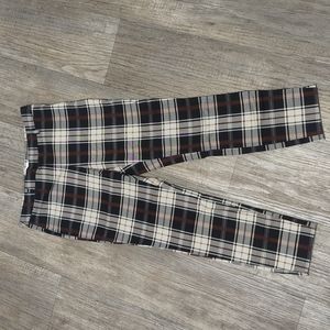 H&M Plaid High Waist Capris